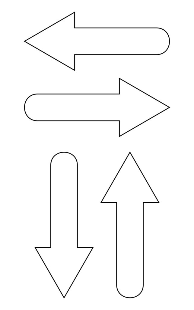 10 Best Free Printable Directional Arrows Printablee