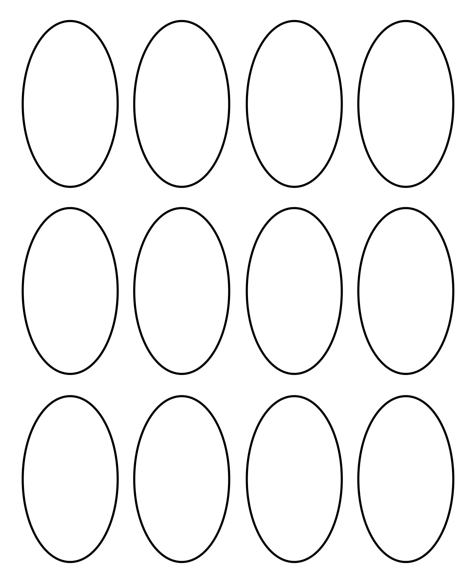 10 Best Free Printable Oval Template Printablee