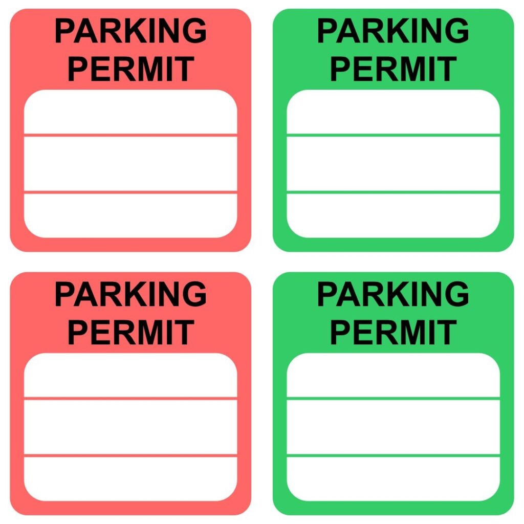10 Best Free Printable Parking Permit Template Printablee