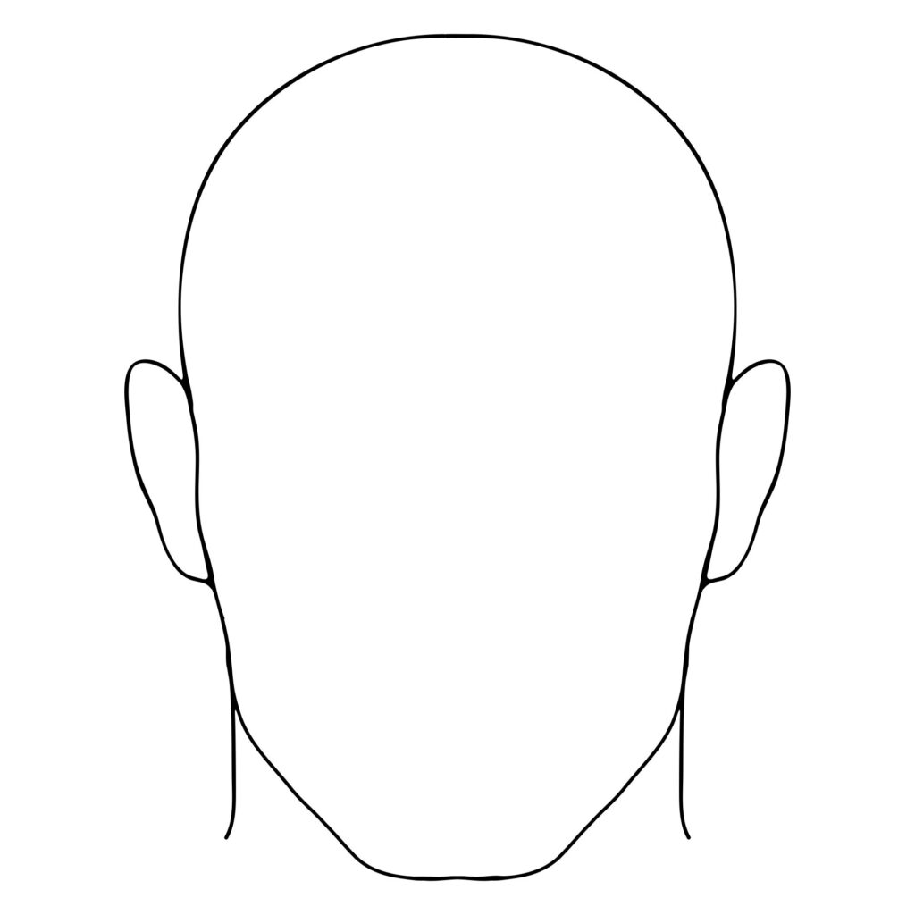 10 Best Head Template Printable Printablee