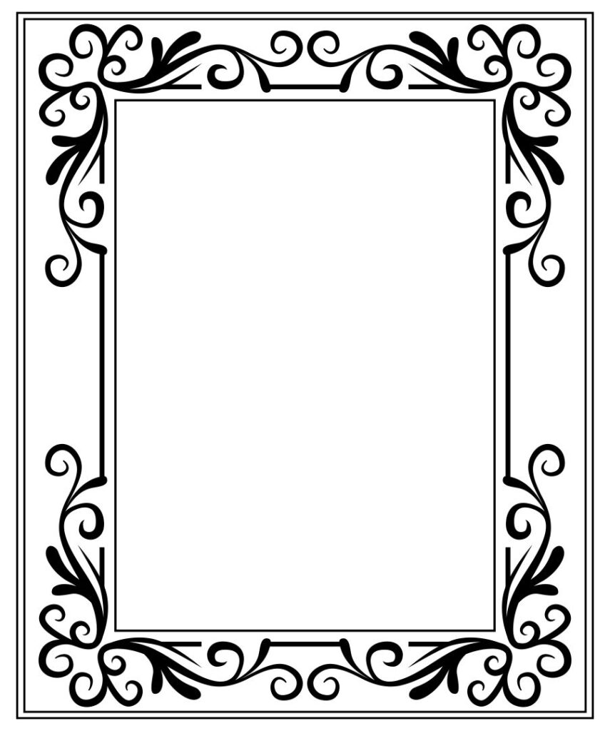 10 Best Picture Frame Template Printable Printablee