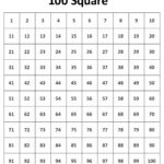 10 Best Printable 100 Square Grid Printablee