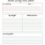 10 Best Printable Bible Study Notes Printablee
