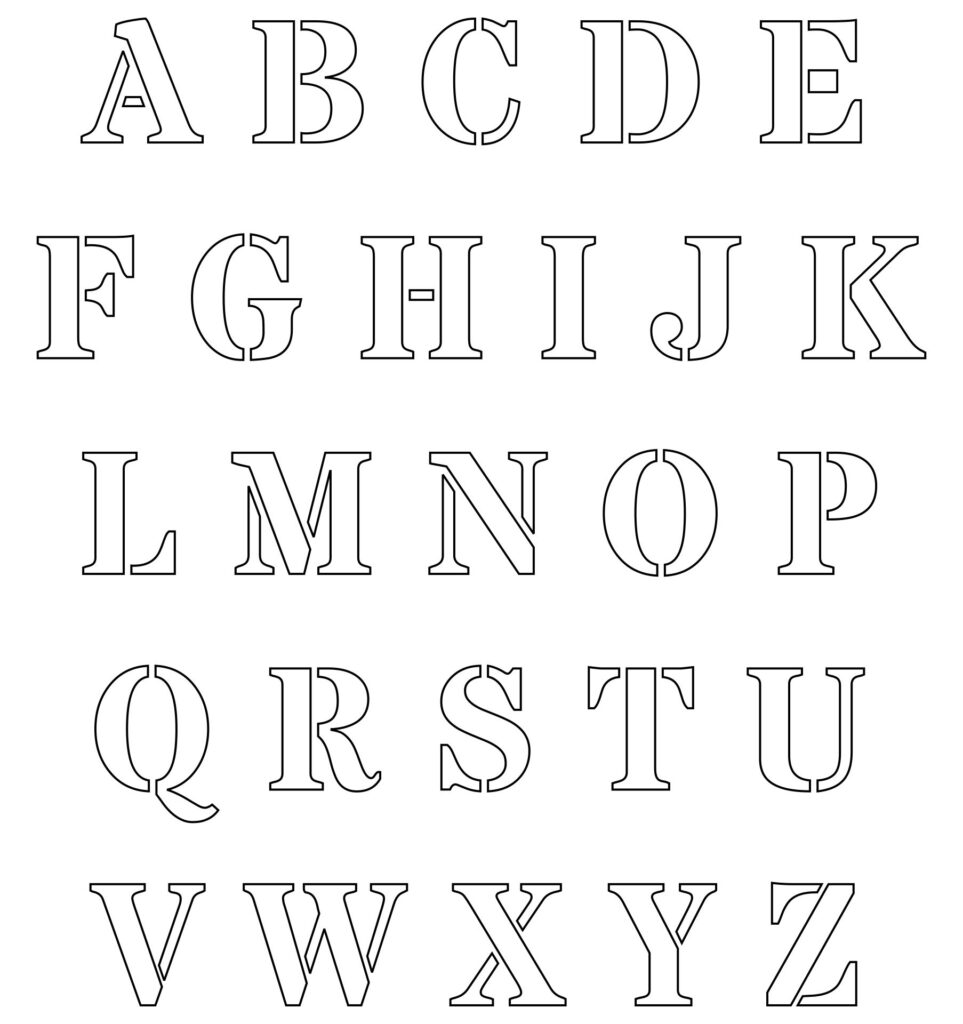 10 Best Printable Cut Out Letters Printablee