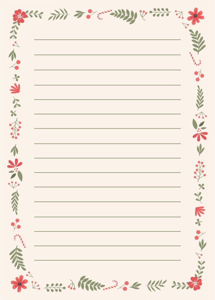 Printable Holiday Letter Templates
