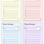 10 Best Printable Telephone Message Template Printablee