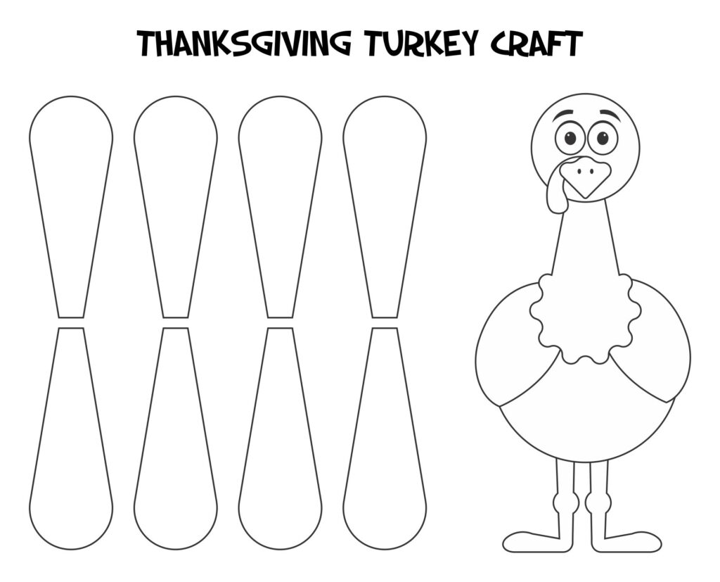 10 Best Thanksgiving Printable Craft Templates Printablee