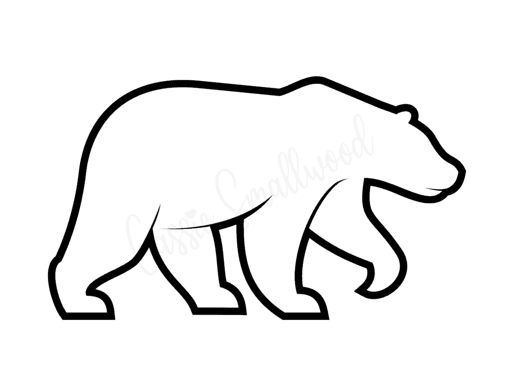 Free Printable Polar Bear Template