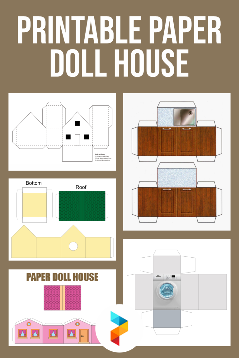 Cut Out Free Printable Dollhouse Furniture Templates Fillable Form 2023