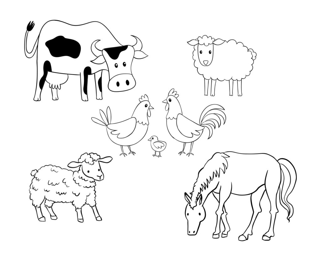 Farm Animal Templates Printable