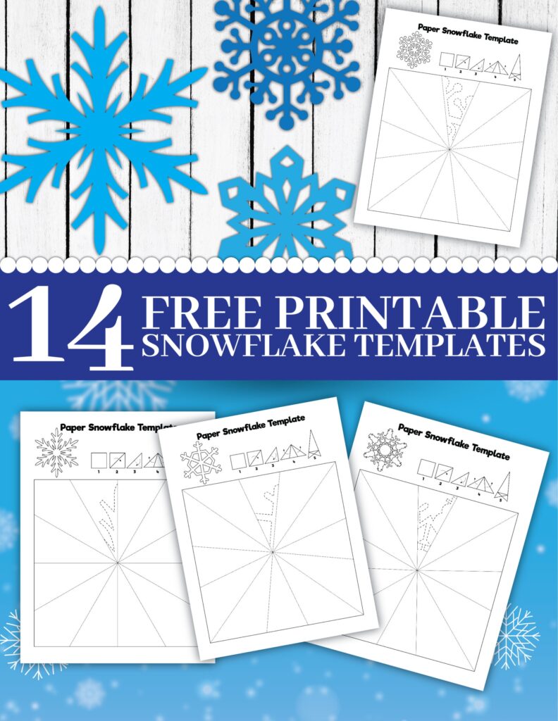 Easy Printable Snowflake Template