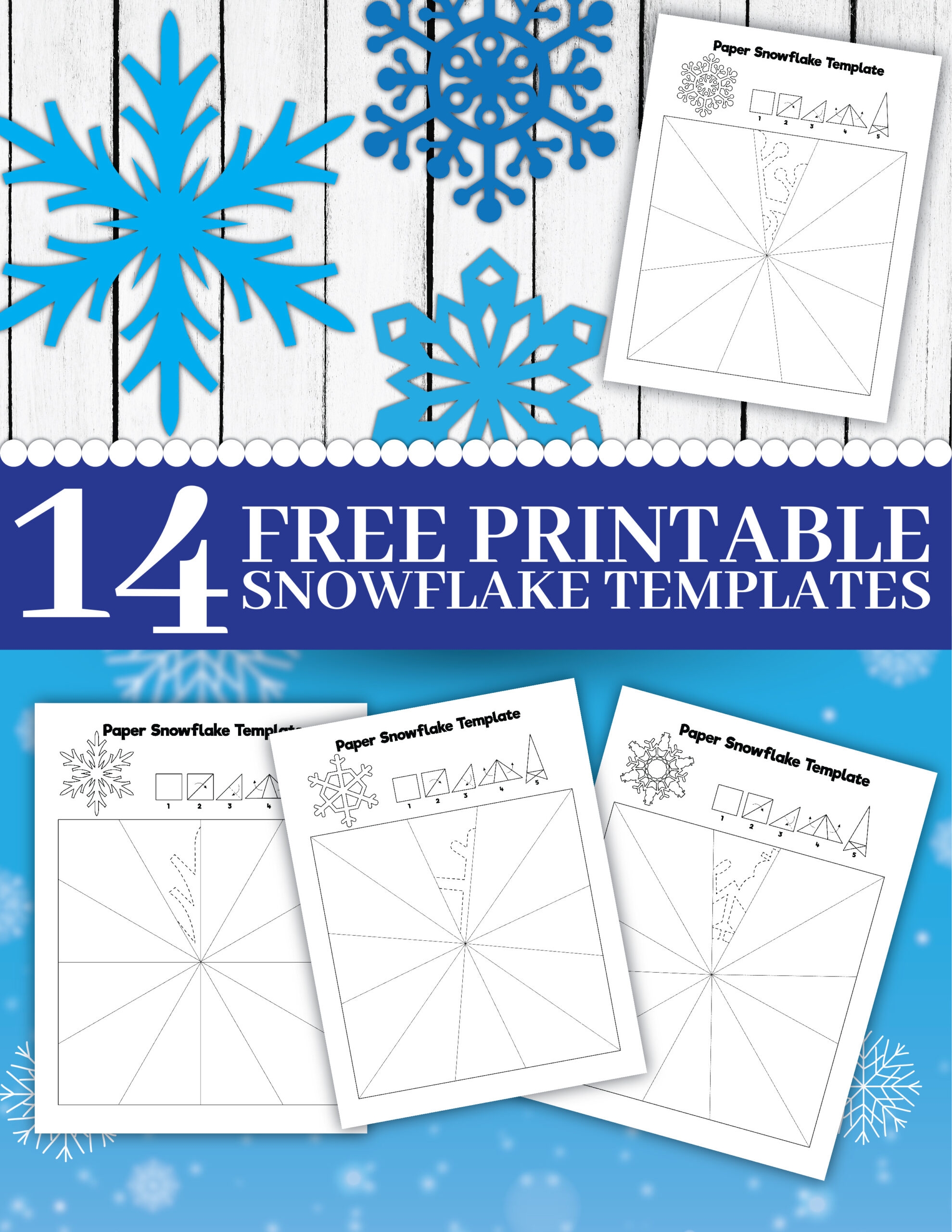 14 Free Printable Paper Snowflake Templates Frugal Mom Eh