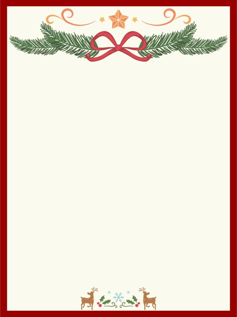 15 Best Free Printable Christmas Stationary Borders Printablee 15 Best Free Printable Christmas Stationary Borders Printablee