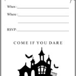 15 Best Halloween Birthday Invitations Printable Black And White Printablee