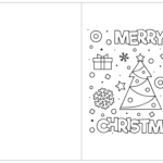 15 Best Printable Christmas Coloring Cards Kids Printablee