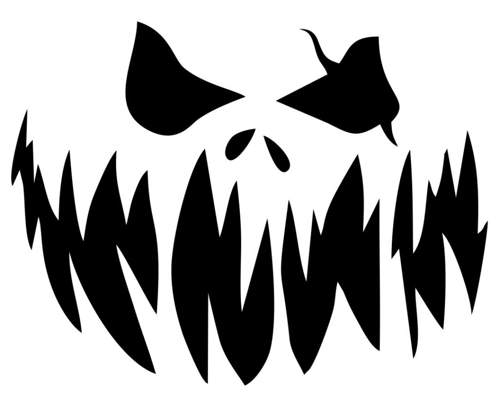 Printable Scary Pumpkin Carving Templates