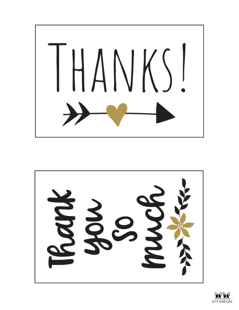 Printable Thank You Note Template