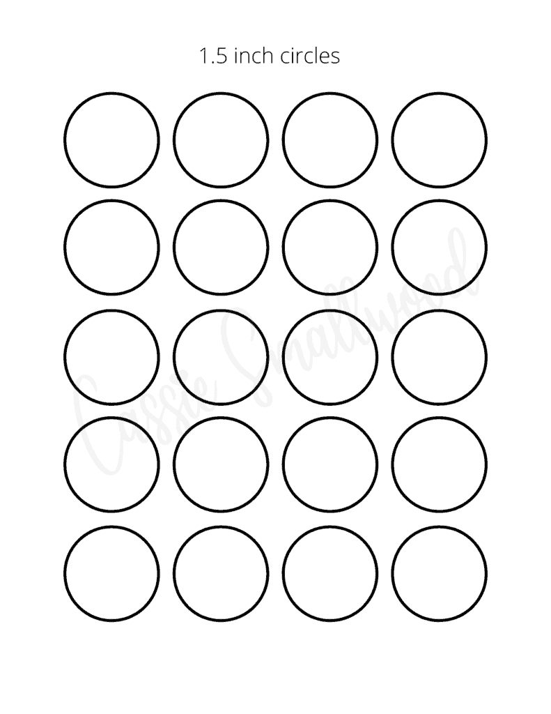 Circle Templates Printable