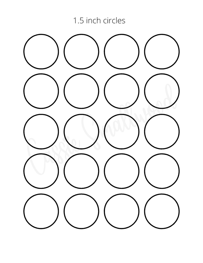 Free Printable Circle Template