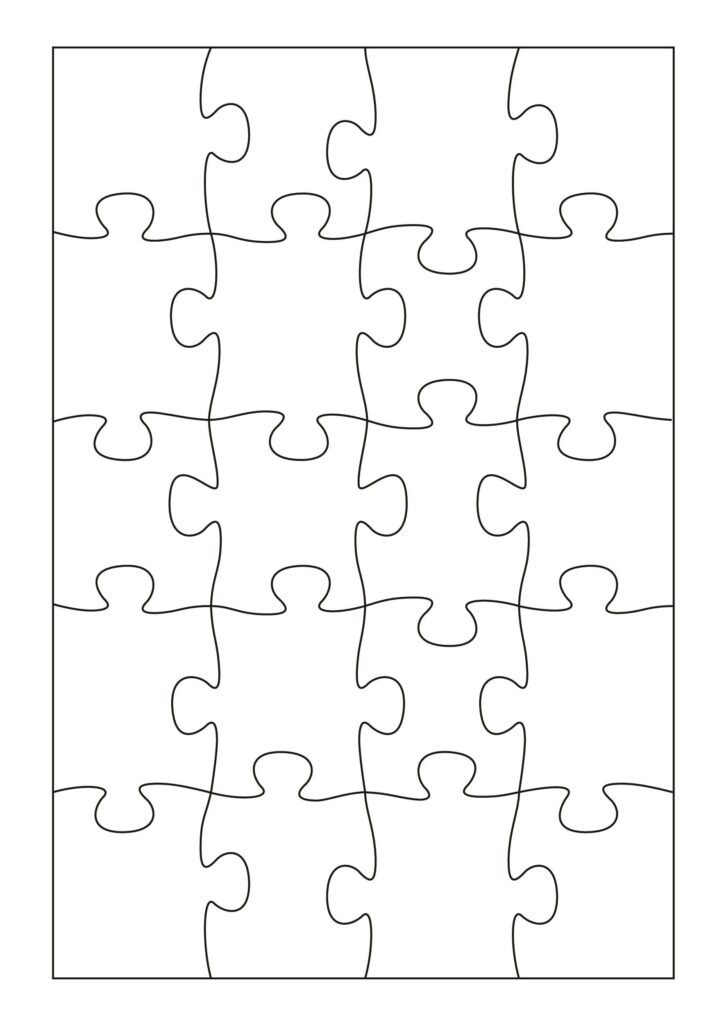 Printable Puzzle Piece Template