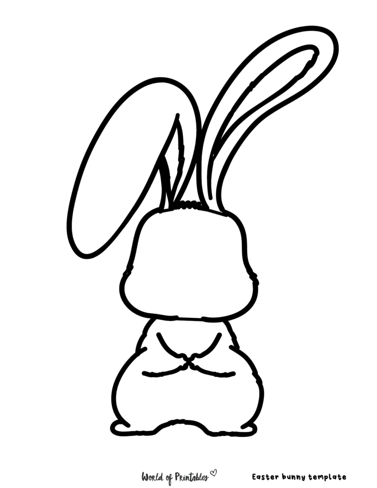 20 Best Easter Bunny Printables World Of Printables Fillable Form 2023