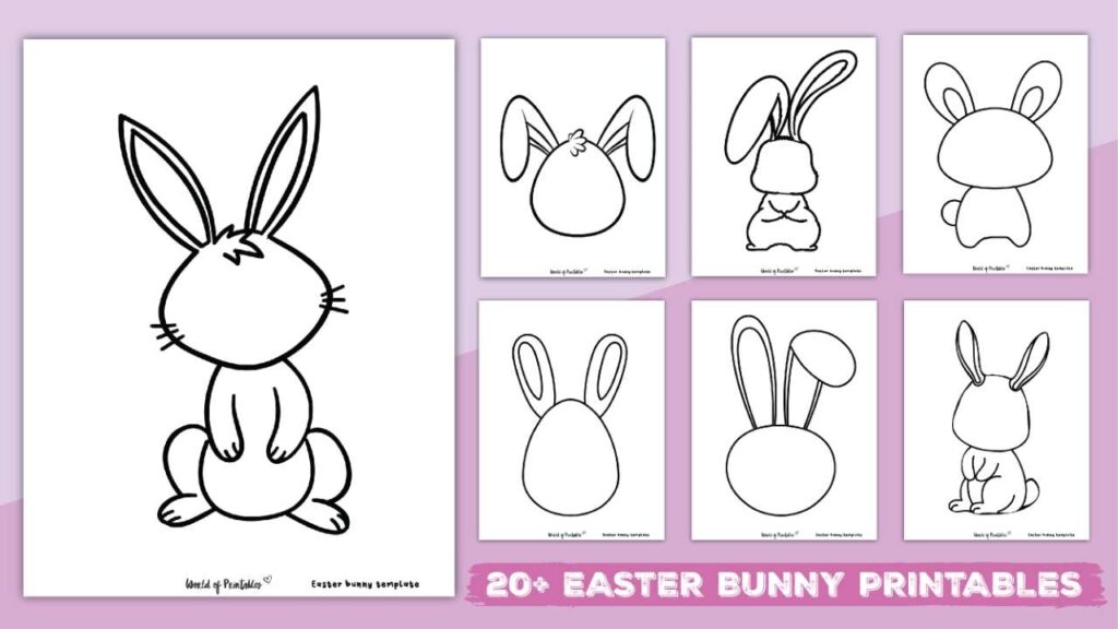 Bunny Template Printable
