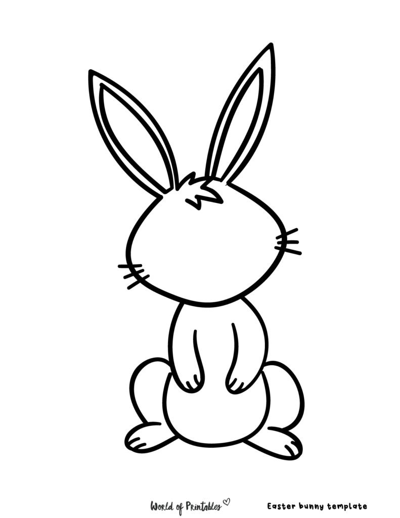 Rabbit Printable Template