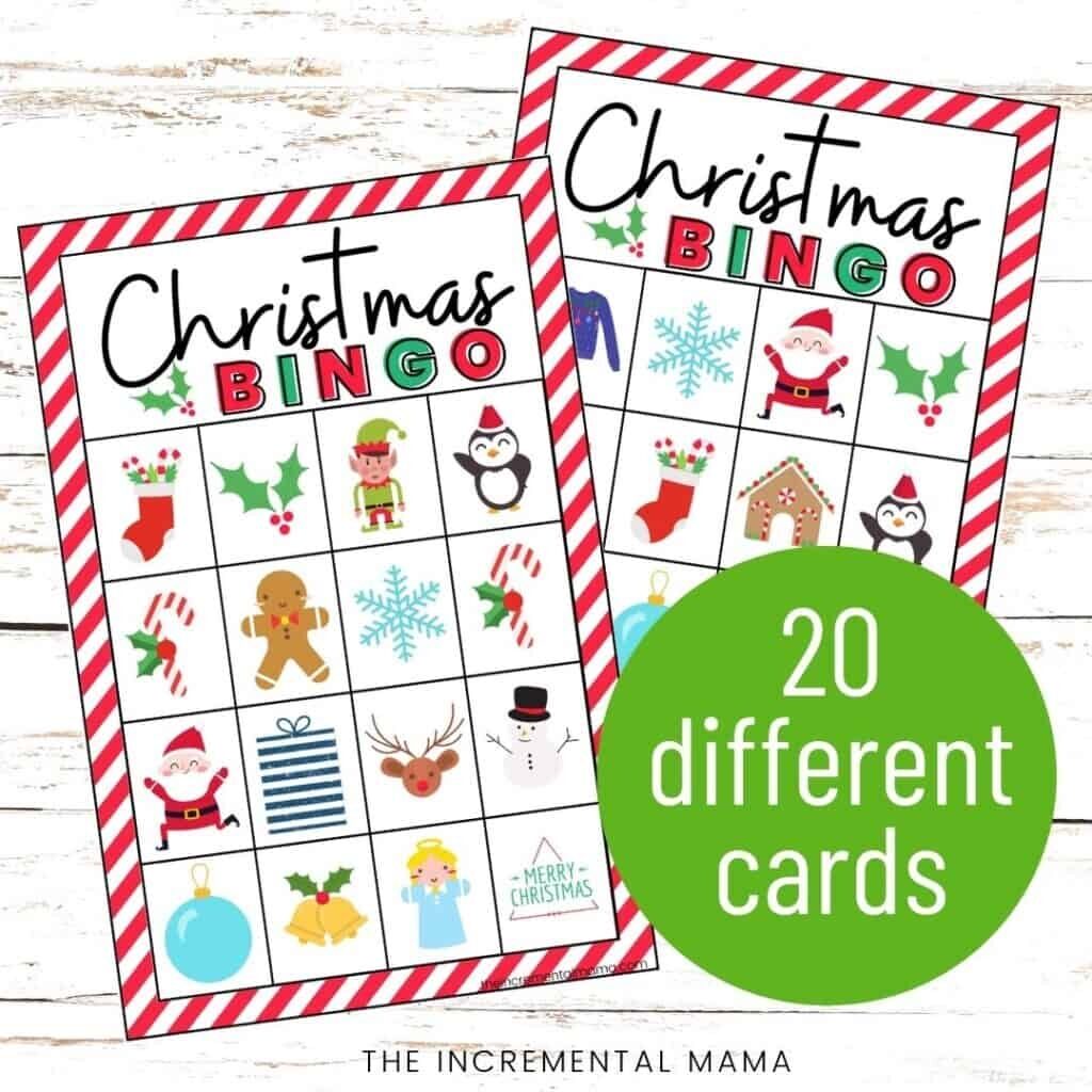 20 Free Printable Christmas Bingo Cards The Incremental Mama