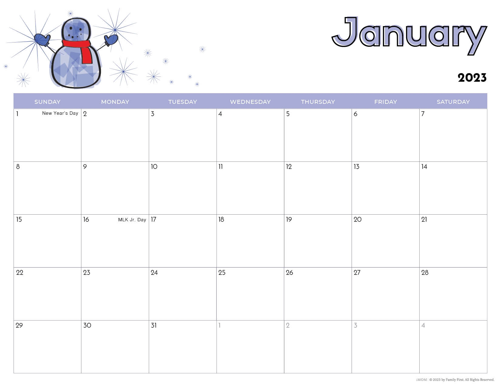 2023 Printable Calendars For Kids IMOM