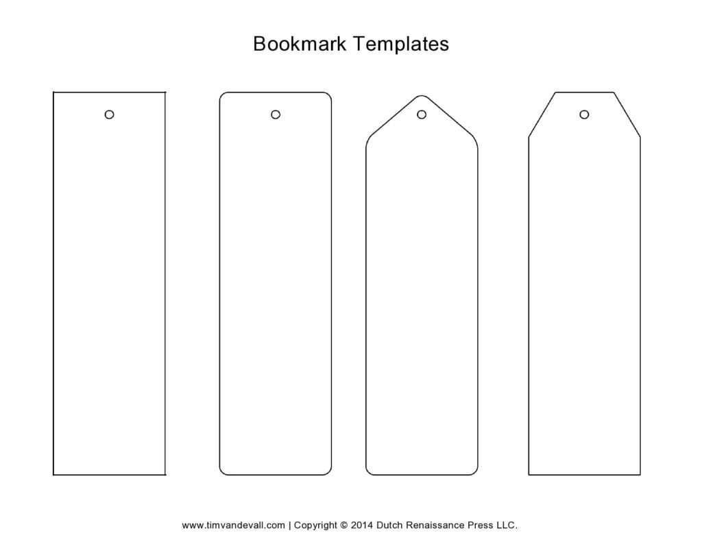 Free Printable Bookmark Template