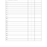 37 Class Roster Templates Student Roster Templates For Teachers