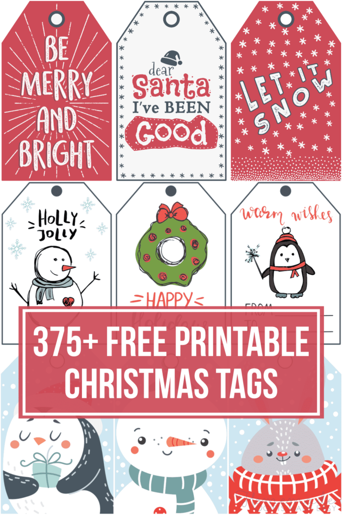 Christmas Tags Template Printable Free