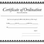 38 Ordination Certificate Templates Free Printables