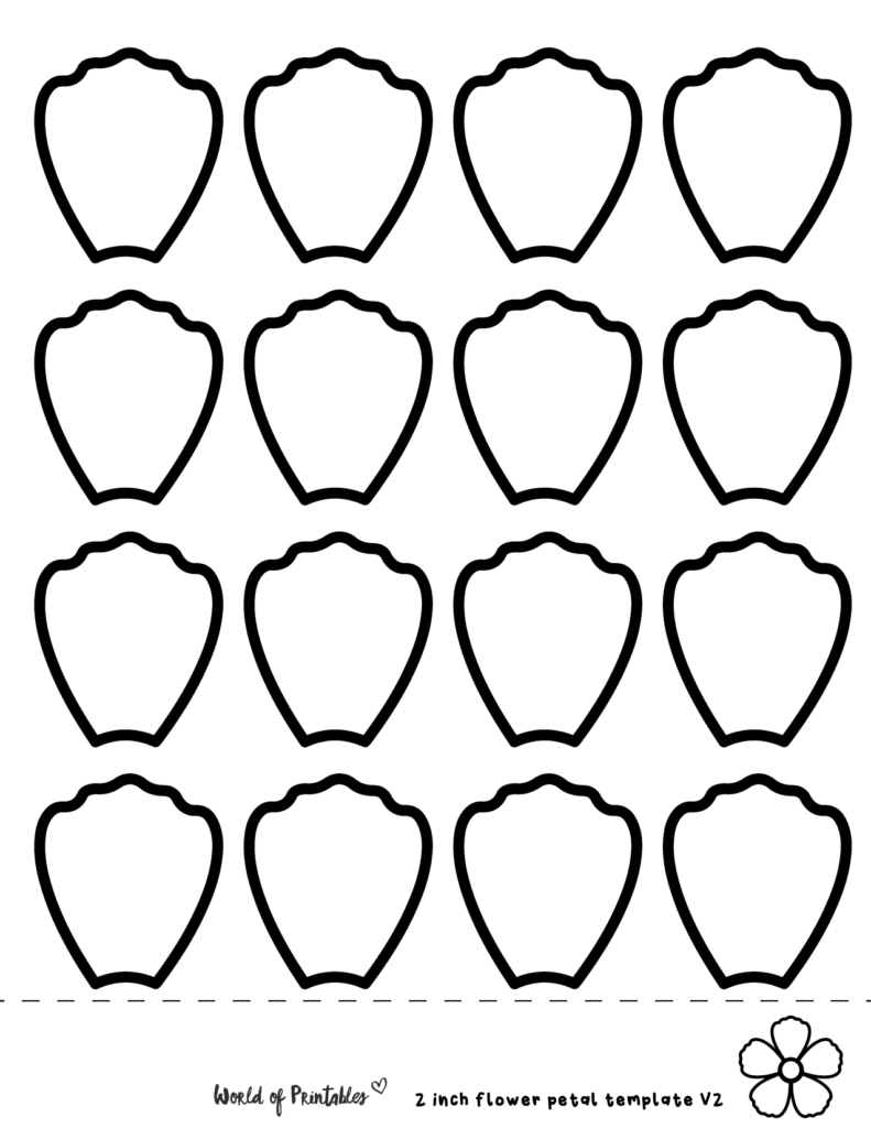 40 Flower Petal Templates World Of Printables