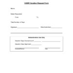 50 Professional Employee Vacation Request Forms Word TemplateLab