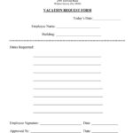 50 Professional Employee Vacation Request Forms Word TemplateLab