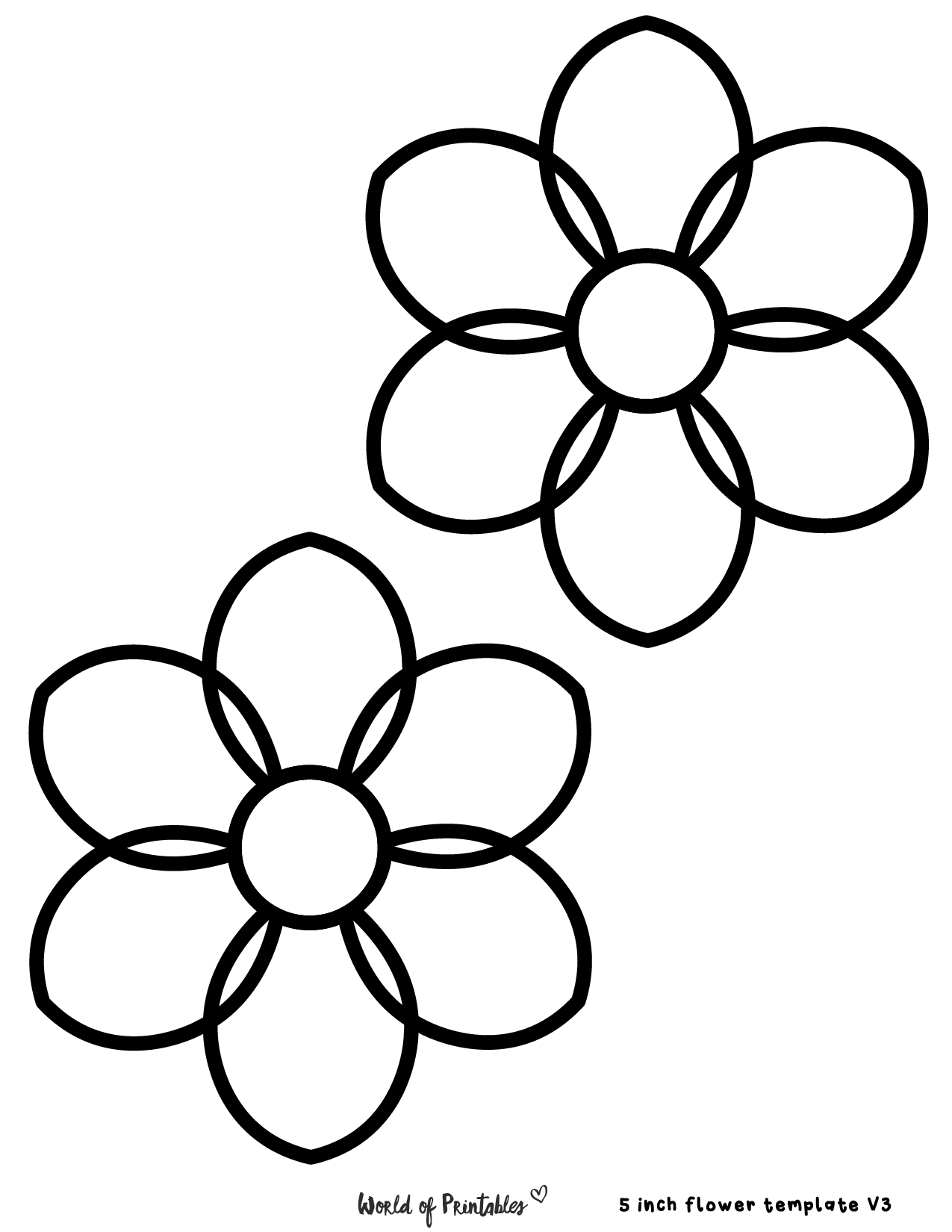 60 Best Free Flower Templates World Of Printables