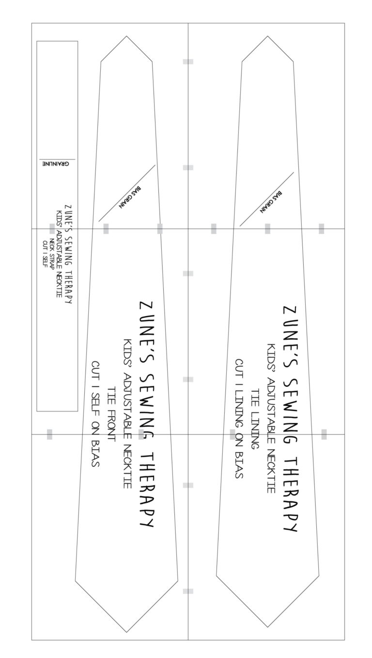 Free Tie Template Printable Fillable Form 2023