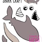 Adorable Shark Craft For Kids With Free Template