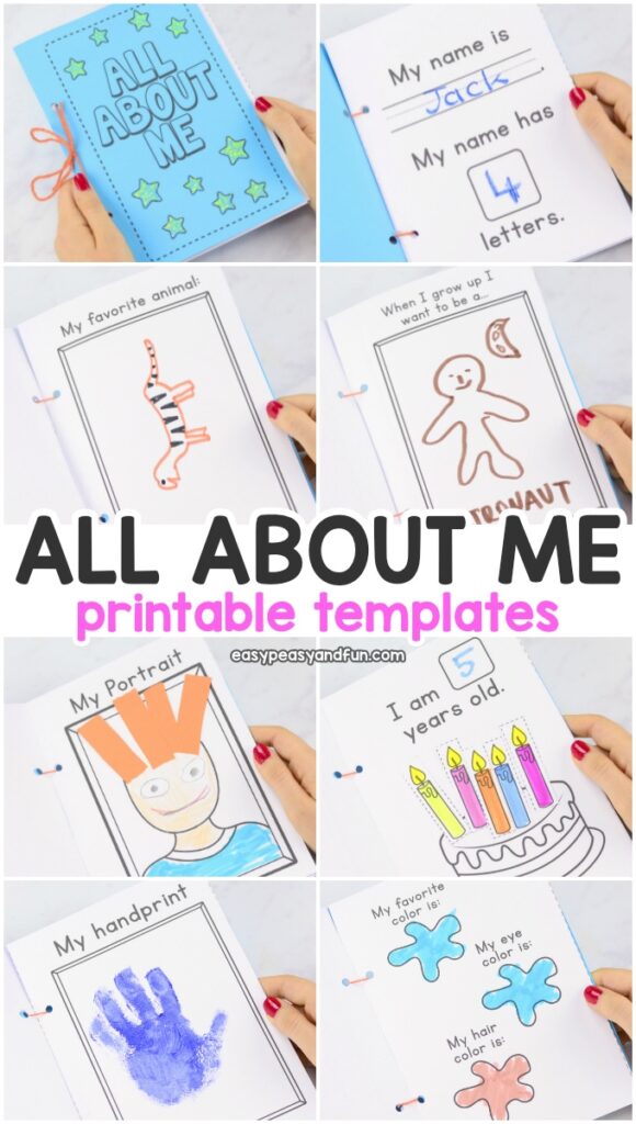 All About Me Printable Book Templates Easy Peasy And Fun