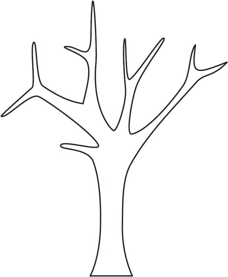 Apple Tree Template Tree Templates Templates Printable Free Simple Tree