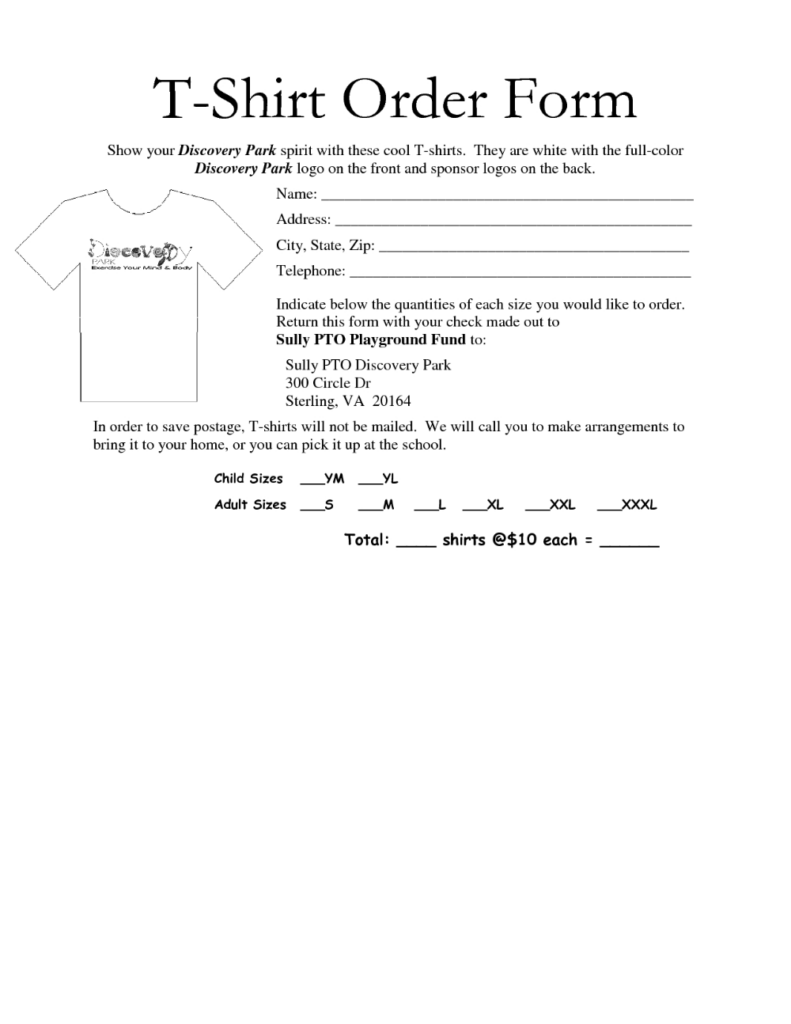 Awesome Tshirt Order Form Template Free Images Projects To Try Inside Donation Card Template Free 10 Order Form Template Order Form Template Free Shirt Order