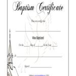 Baptism Certificate Fill Online Printable Fillable Blank PdfFiller