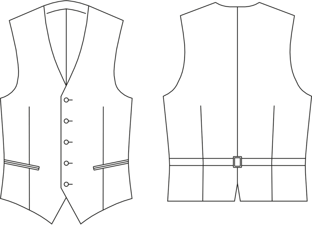 Basic Pattern Block Men s Vest