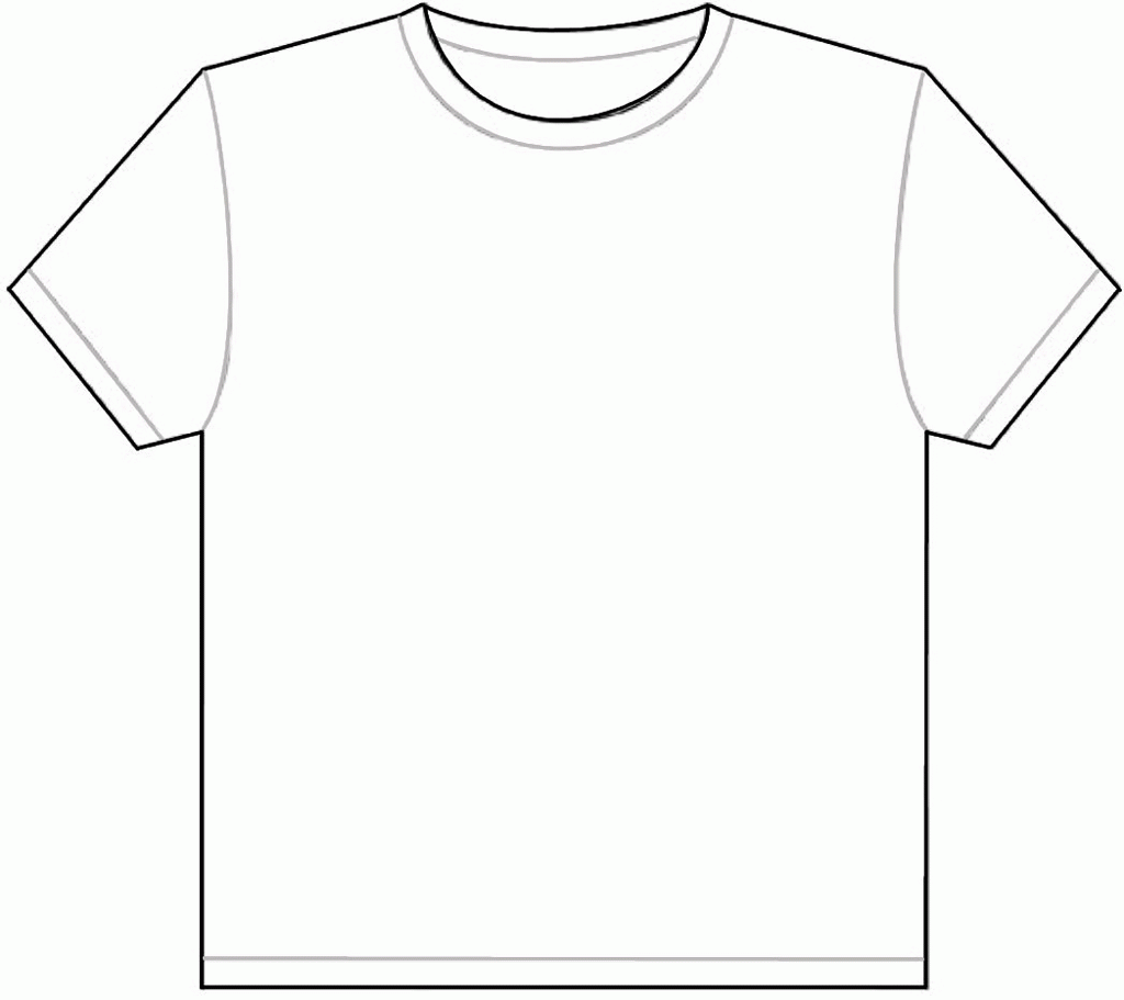 Best Photos Of Large Printable T Shirt Template Blank T Shirt T Shirt Design Template Shirt Template Blank T Shirts