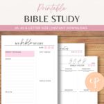 Bible Study And SOAP Printable Notes Template Blush Pink Etsy