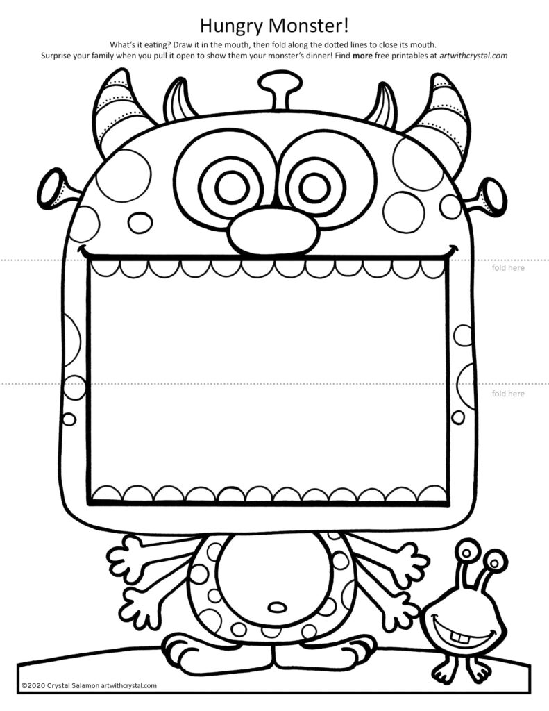 Monster Template Printable