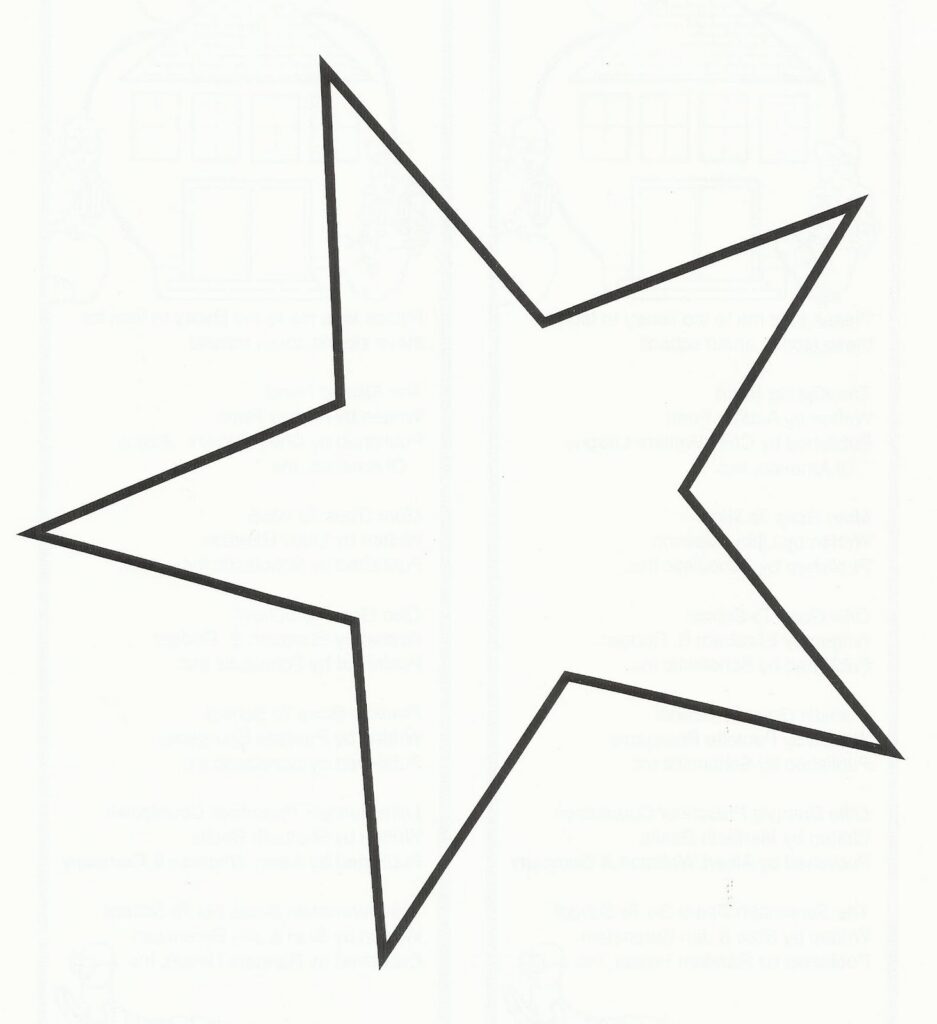 12 Inch Printable Star Template