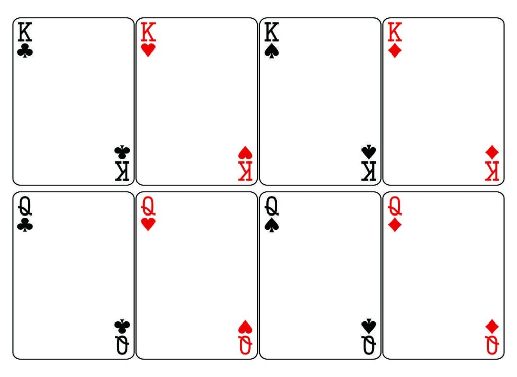 Blank Playing Card Template Printable Playing Cards Blank Playing Cards Card Template