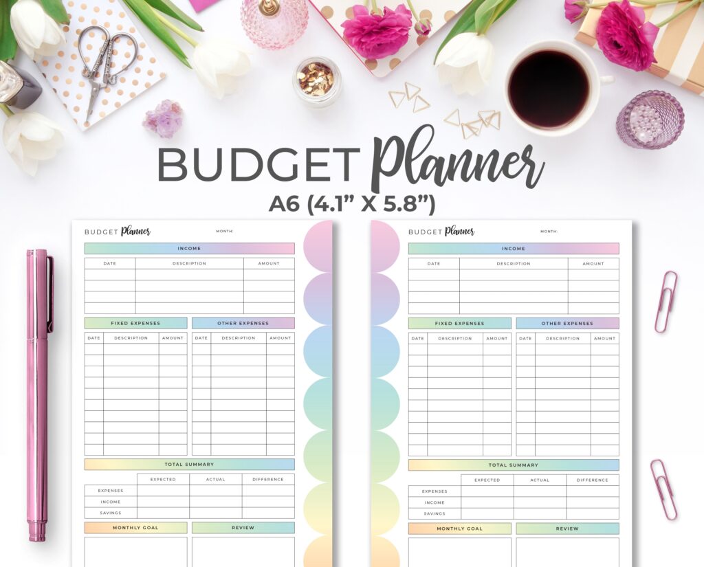 Cute Budget Planner Printable